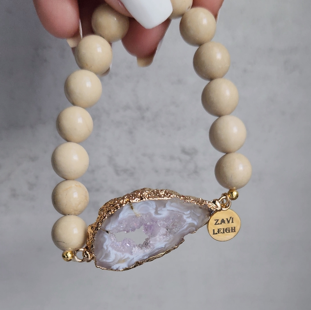 Agate Slice Bracelet | Natural + Modern